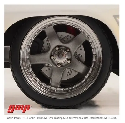 NEW ARRIVAL GMP-19007 GMP 1:18 Pro Touring 5 Spoke Wheel And Tire Pack (From... • $14.99