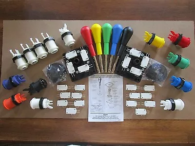 $49 • Buy HAPP Arcade Control Panel Kit Your Choice Of HAPP 14 Push Buttons & 2 Joystick  
