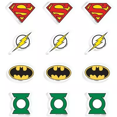 Justice League Eraser / Rubber Party Favours Pk 12 • $5.19