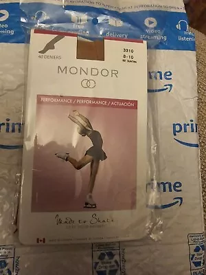 Mondor 3310 Performance Footed Ice Skating Tights Child & Adult Sizes -LIGHT TAN • £9