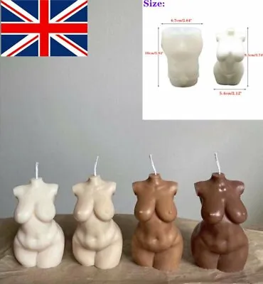 £9.59 • Buy Silicone Human Body Candle Moulds Female Perfume DIY Making Wax Mould Soap Mold