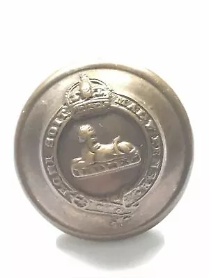 Vintage British Military Button SPHINX HONI SOIT QUI MAL Y PENSE 19mm Brass • £17