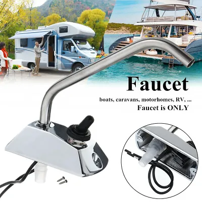 12V Electric Water Pump Faucet Tap & Switch For Boat/Caravan/Motorhome/RV/Galley • £29.39