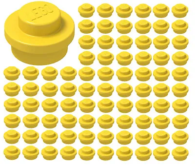 ☀️Lego 1x1 Yellow Round Plates X100 Dots Stud Piece Bulk Legos #4073 • $2.99