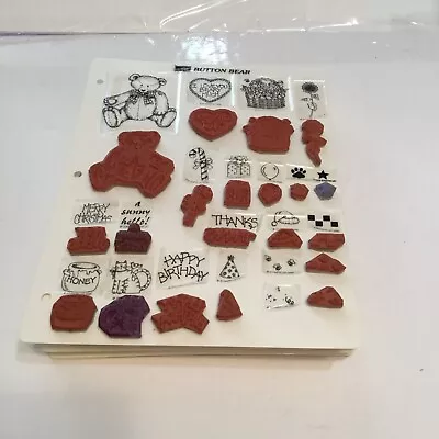 8 Vintage Stampin Up! Unmounted  Stamping Sets 1990’s Mixed Themes • $30