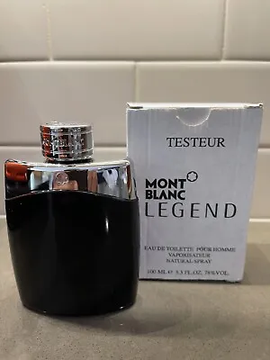 MONT BLANC LEGEND EAU DE TOILETTE Spray 3.3 OZ/100ml Mens Tester NEW IN BOX • $49