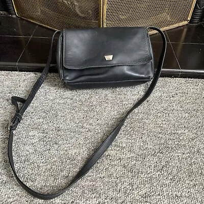 Tula Black Soft Real Leather Shoulder Bag • £16