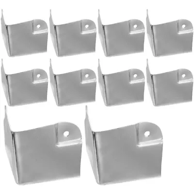 10pcs Metal Cabinet Corner Protectors Decorative Edge Cover Guards-SV • £12.48