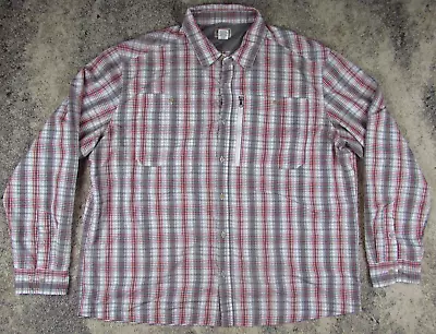 L.L. Bean Shirt Men's 2XL Plaid Long Sleeve Button Up Fishing Outdoors Gorpcore • $13.59