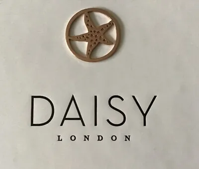£12 • Buy “Daisy Of London” Rose Gold Plated On 925 Silver Starfish Coin. New