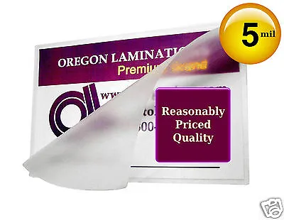 500/pack Hot 5 Mil Business Card Laminating Pouches 2-1/4 X 3-3/4 By OregonLam • $24.93