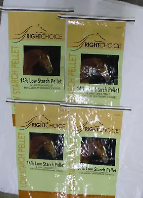 4 Unused Empty Horse Feed Bags Woven Plastic Crafts Repurposing • $6