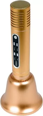 VocoPro CarryOkeBell Bluetooth Karaoke Microphone With Speaker Gold • $21