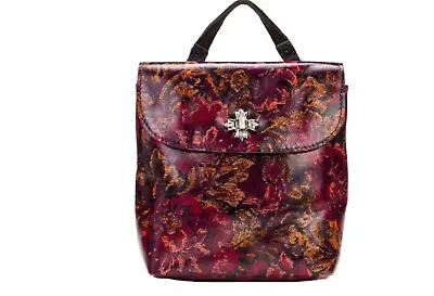 Patricia Nash CARERI Leather Convertible Backpack VINTAGE FLORAL BROCADE New • $92