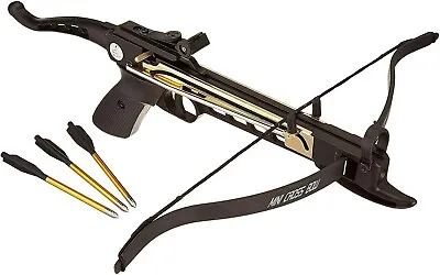 Self Cocking Pistol Crossbow 80 Lbs 225 FPS- 3 FREE Arrow - FREE Shipping • $44.99