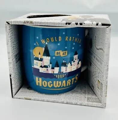 Harry Potter I Would Rather Be At Hogwarts Ceramic Coffee Mug 400ml Movie Series • $21.95