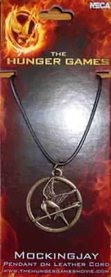 Hunger Games Leather Necklace Mockingjay Pendant Cord Catching Fire Movie New • $23.96