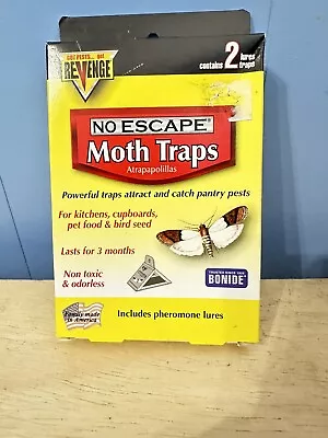 Revenge No Escape Moth Traps Two Pack For Kitchens Pet Food & Bird Seed • $8.99