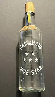 Haig & Haig Five Star Blended Scotch Bottle Vintage 1960 Empty Whiskey 4/5 QT • $9.99