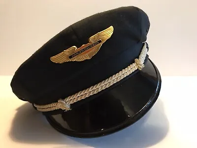 Vintage 1950’s 1960’s Harley Road Captains Hat Cap Leavens Pin 7 1/4 USA • $175