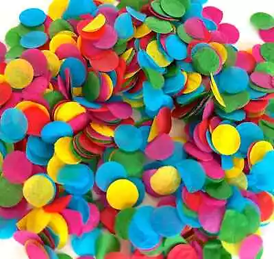 Confetti MIX PAPER Biodegrable Round Wedding Festival Rainbow Party Table Decor • £1.49