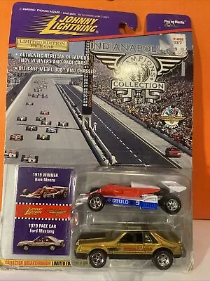 Johnny Lightning 1979 Rick Mears Special Edition With Gold Mustang Pace Car • $9.86