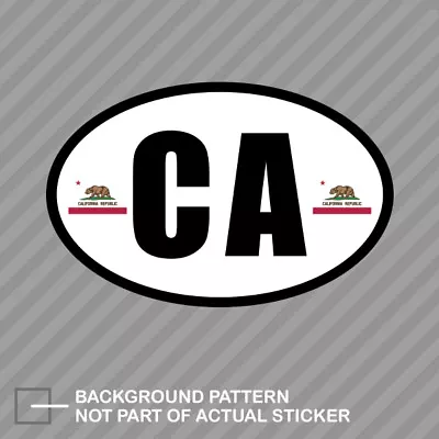 Oval California Flag Sticker Decal Vinyl CA Oval Republic Cali • $4.96