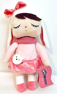 1 Count MeToo Angela Rabbit In Pink Outfit 13  Girl Plush Doll Age 0 Months & Up • $23.79