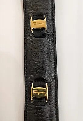 £130 • Buy Ferragamo Leather Belt With Iconic Logo Decoration - Gently Used