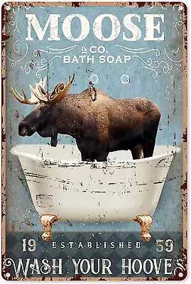 Bathroom Decorations For Wall Bathroom Pictures Moose Bath Soap Wash Your Hooves • $24.79