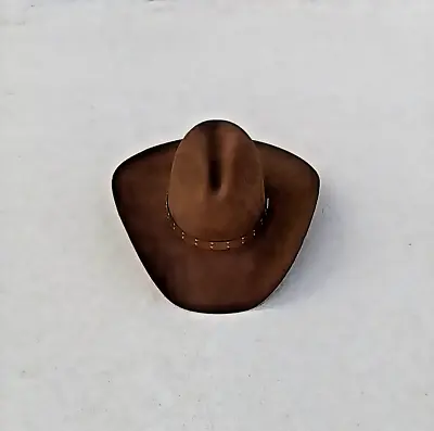 100% Wools NOS Mink Stetson Cowboy Hat XLNT Buffalo Felt Size 6 3/4 • $135