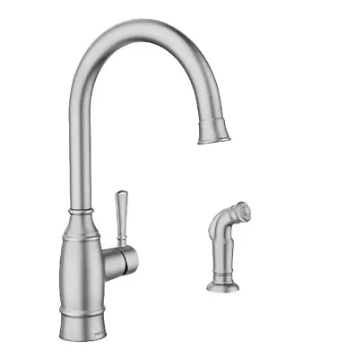 Moen Noell Kitchen Faucet Single-Handle Side Sprayer Spot-Resistant Stainless • $65