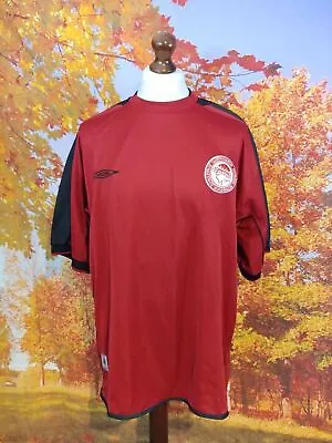 Olympiakos Olympiacos Home 2003 Red Umbro Football Club Shirt. UK Men's Size 2XL • £67