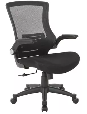 Manager Office Chair Ergonomic Mesh Chair With Flip Arms Black • $59.89
