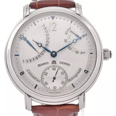 MAURICE LACROIX Masterpiece Calandrie 76840 Hand Winding Men's Watch P#129515 • $1539.30