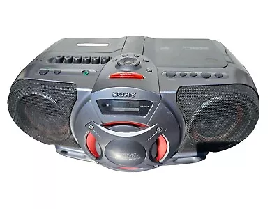 Sony Radio Cassette Boombox Portable Stereo CFD-G35 Woofer W/ Cord • $69.48