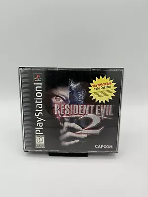 Resident Evil 2 (Sony PlayStation 1998) Authentic Black Label Complete & Tested • $59.95