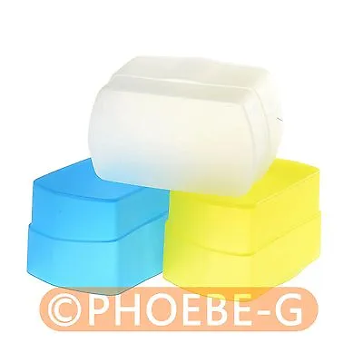 Blue+Yellow+white Kit Flash Diffuser For CANON 430EX • £3.88