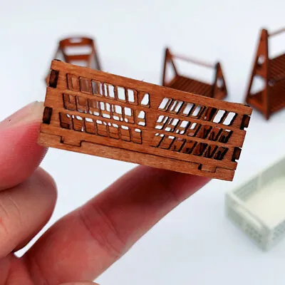 2PC DIY Grocery Storage Basket 1/12 Scale Dollhouse Miniatures Groceries Set • $6.49
