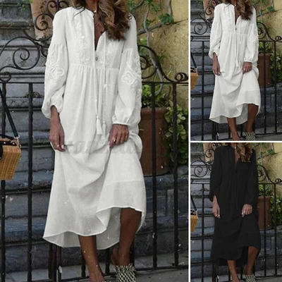 $22.98 • Buy ZANZEA Women Long Maxi Kaftan Caftan Cocktail Party Evening Plus Size Lace Dress