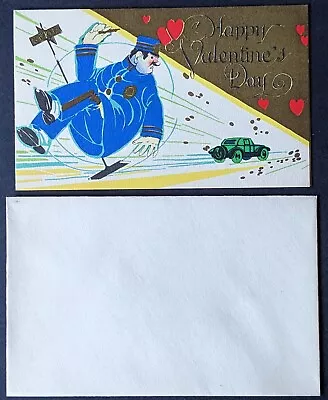 Unused Vintage Buzza Cheer Valentine Greeting Card Original Envelope 1920s NOS • $10.99