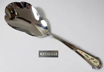 Lenox HOLIDAY Stainless 9 3/4  Casserole Spoon W/Ceramic Insert • $39.95