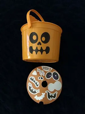 McDonalds Happy Meal Toys 2023 Halloween Boo Bucket Orange Skeleton W/ Stickers • $10