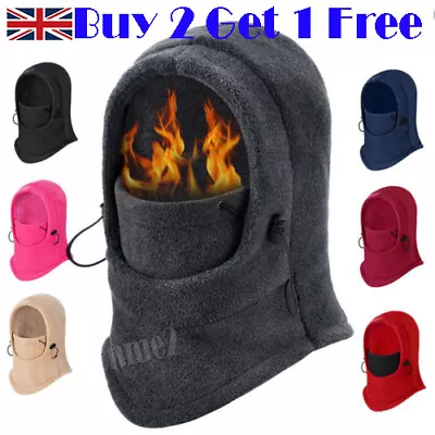 £4.99 • Buy Thermal Fleece Balaclava Scarf Ski Face Mask Neck Winter Warmer Snood Hood Hat