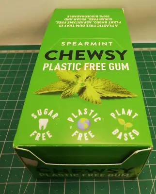 12 X Chewsy Natural Spearmint Plant-based Vegan Plastic-free Gums 15g Xylitol • £9.99