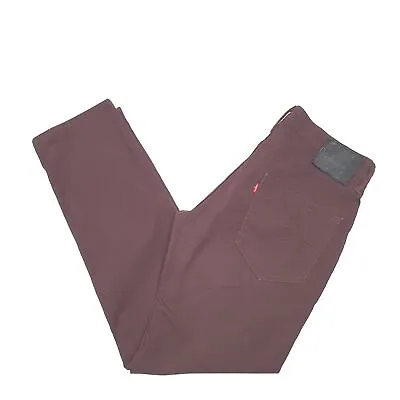 LEVIS 511 Chino Trousers Cotton Brown Mens W32 L30 • £24.99