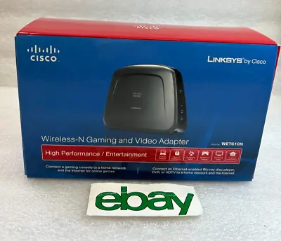 Cisco Linksys Dual-Band Wireless-N Gaming And Video Adapter WET610N FREE S/H • $22.99