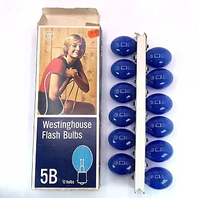 Vintage Flash Bulbs Westinghouse 5B In Original Box Of 12 Bulbs NEW OLD STOCK • $9.99