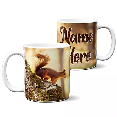 Personalised Squirrel Mug Animal Cup Country Wildlife Custom Birthday Gift KS47 • £12.95