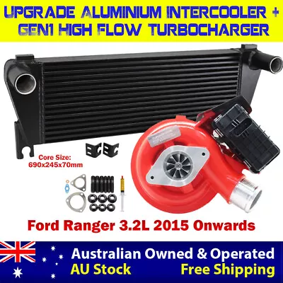 GEN1 High Flow Turbo Charger With Intercooler For Ford Ranger 3.2L 2015 Onwards • $1720